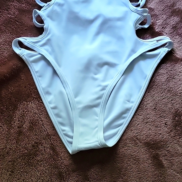 Frederick's South Beach One-Piece Lace-Up Swimsuit S - Picture 10 of 16
